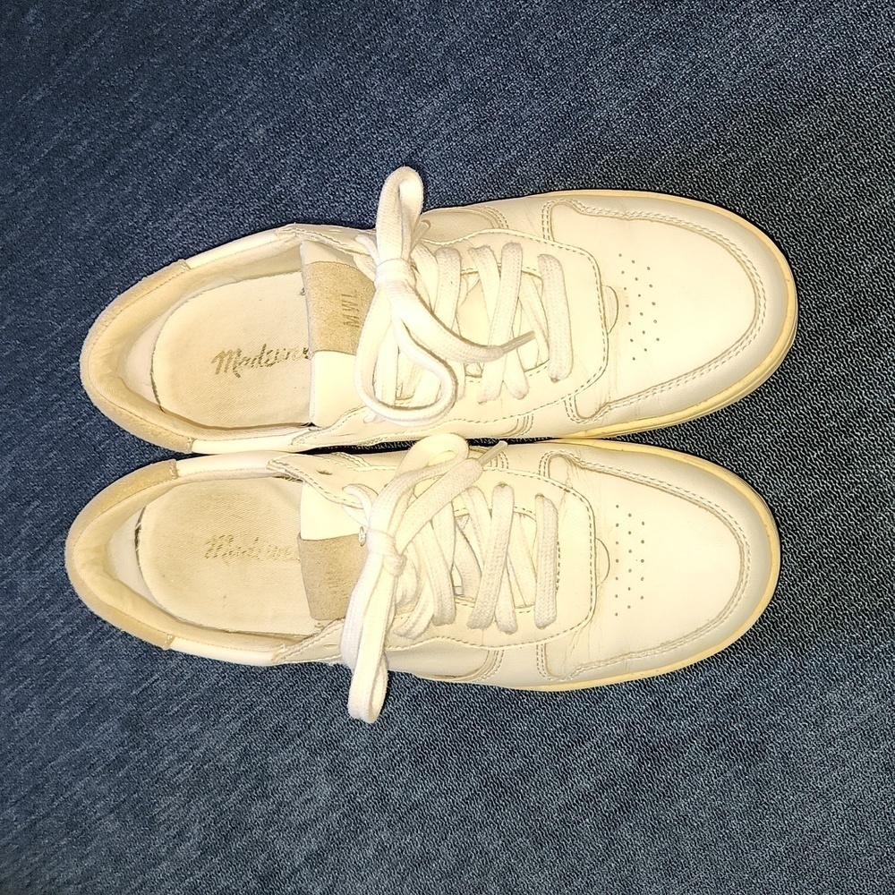 Madewell Court low-top lace-up leather sneakers sz 7.5